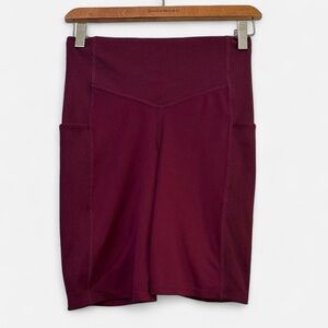 Burgundy The North Face Biker Shorts Size Medium